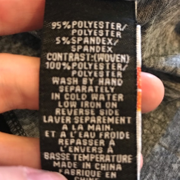 CYC graphic Long Sleeve Crewneck Black Gray Tunic Top size Small - Picture 6 of 9